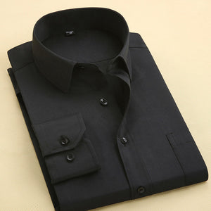 New Fashion Designer High Quality Solid Shirt Slim Fit Business Shirts