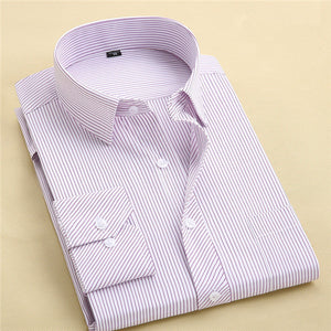 New Fashion Designer High Quality Solid Shirt Slim Fit Business Shirts