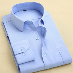 New Fashion Designer High Quality Solid Shirt Slim Fit Business Shirts