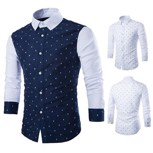 Men's Fashion Long Sleeve Dress Shirt