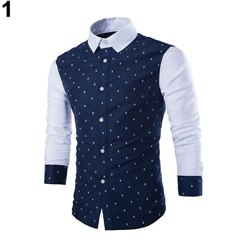 Men's Fashion Long Sleeve Dress Shirt