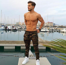 Muscle giants 2017 new fitness pants, men's camouflage pants, foot exercise pants