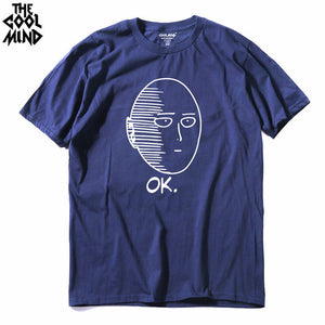 THE COOLMIND 100% cotton ANIME One Punch Man Printed T-Shirt