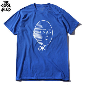 THE COOLMIND 100% cotton ANIME One Punch Man Printed T-Shirt