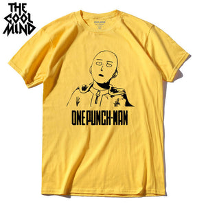 THE COOLMIND 100% cotton ANIME One Punch Man Printed T-Shirt