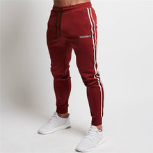 2017 Men's Jogger Pants Cotton Male Bodybuilding Fitness Pants Casual Black Wine red Trousers Sweatpants For Man