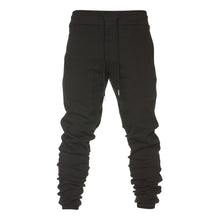 Autumn Spring Sweatpants Men Casual Sportswear Elastic Waist Full Long Cargo Trousers With Zipper Pockets Solid Color Plain 3XL