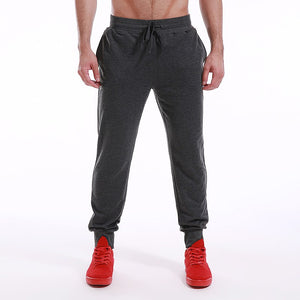 Pants Men Casual Joggers Fitness Sweatpants Male Long Trousers Fashion Tracksuit Elastic Waist Harem Pants Sportswear Solid New