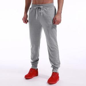 Pants Men Casual Joggers Fitness Sweatpants Male Long Trousers Fashion Tracksuit Elastic Waist Harem Pants Sportswear Solid New