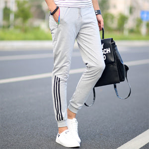 2018 New Fashion Tracksuit Bottoms Mens Casual Pants Cotton Sweatpants Mens Joggers Striped Pants Gyms Clothing Plus Size 5XL