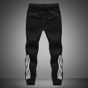 2018 New Fashion Tracksuit Bottoms Mens Casual Pants Cotton Sweatpants Mens Joggers Striped Pants Gyms Clothing Plus Size 5XL