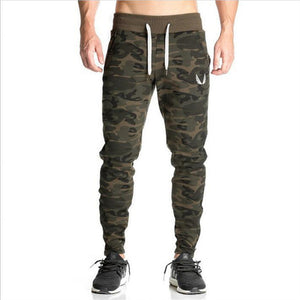 Muscle giants 2017 new fitness pants, men's camouflage pants, foot exercise pants