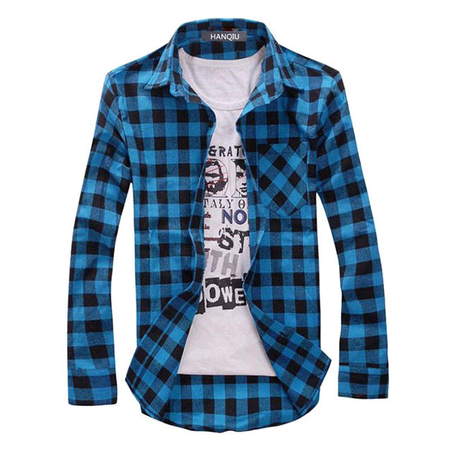 Men Plaid Shirt