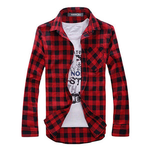 Men Plaid Shirt