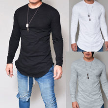 Men Slim Fit Long-Sleeve Muscle T-shirt