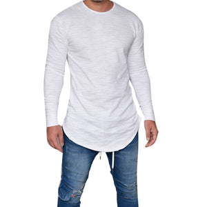 Men Slim Fit Long-Sleeve Muscle T-shirt