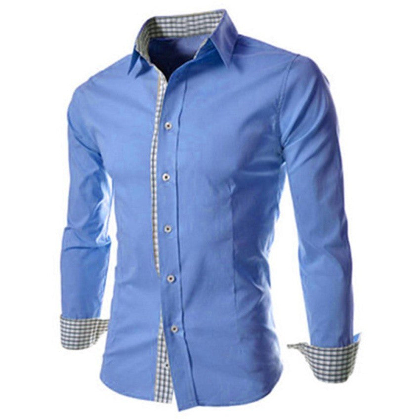 Men 's Fall Plaid Long Sleeve Shirt