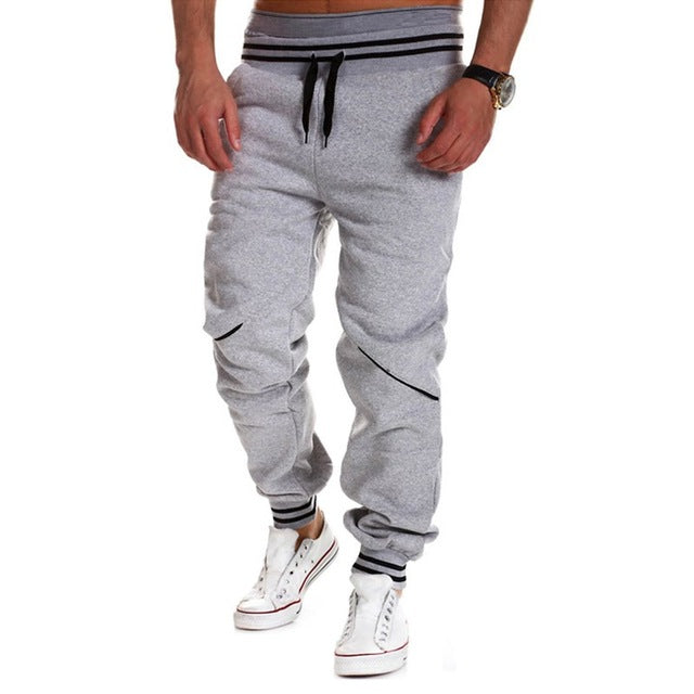 Plus Size Fashion Mens Joggers Pants 2018 New Elastic Waist Cotton Sweatpants Male Casual Loose Long Trousers Pantalon Homme