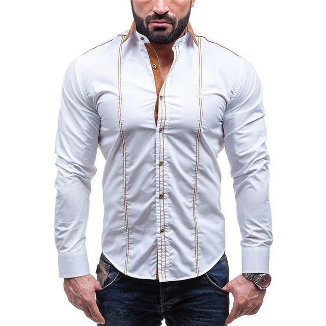 Slim Fit Men Shirt Suit