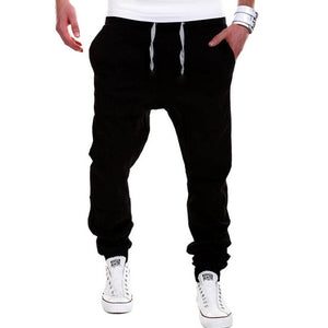 Mens Hip Hop Harem Joggers Pants 2018 Male Trousers Mens Joggers Drawstring Pockets Sweatpants Casual Long Trousers Pantolon