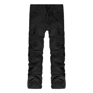 2018 Fashion Cotton Men Military Long Cargo Overall Multi-pocket Pants Work Trousers Men Baggy Sweatpants Plus Size 46 44 42 40