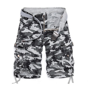 US Size 2018 New Camouflage Loose Cargo Shorts Men Cool Summer Military Camo Short Pants Homme Cargo Shorts