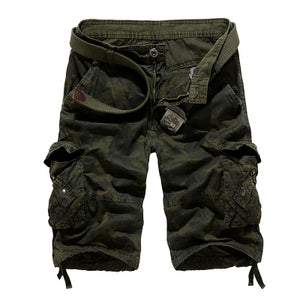 US Size 2018 New Camouflage Loose Cargo Shorts Men Cool Summer Military Camo Short Pants Homme Cargo Shorts