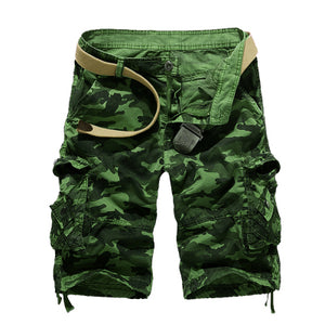 US Size 2018 New Camouflage Loose Cargo Shorts Men Cool Summer Military Camo Short Pants Homme Cargo Shorts